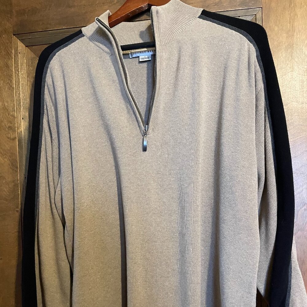 2 Pullovers, Cotton Wool Blend Pullover Sweaters L / VTG Excellent Condition